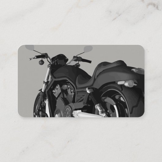 Cool Motorcycle Thema Visitekaartje (Achterkant)