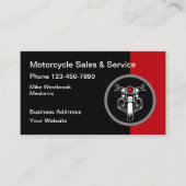Cool Motorcycle Thema Visitekaartjes (Voorkant)