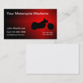 Cool Motorfiets Mechanic Thema Visitekaartje (Voorkant / Achterkant)