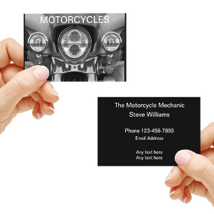 Cool Motorfiets Monteur Visitekaartje