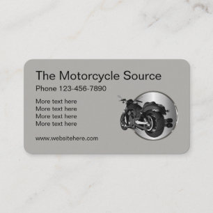 Cool motorfietsthema visitekaartje