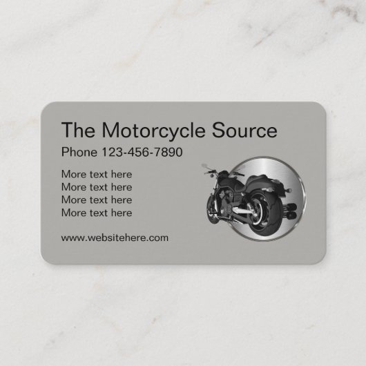 Cool motorfietsthema visitekaartje (Voorkant)