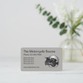 Cool motorfietsthema visitekaartje (Staand voorkant)