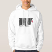Cool Mountain klimmer Man Colorful Barcode Hoodie (Voorkant)