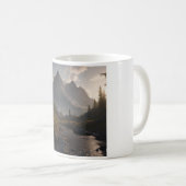 Cool Mountain Landscape AI Art Koffiemok (Voorkant rechts)
