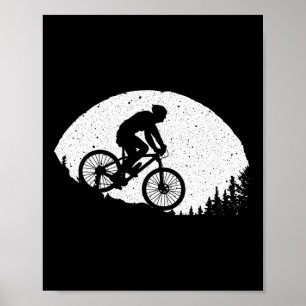 Cool Mountainbiken voor mannen vrouwen Vintage fie Poster