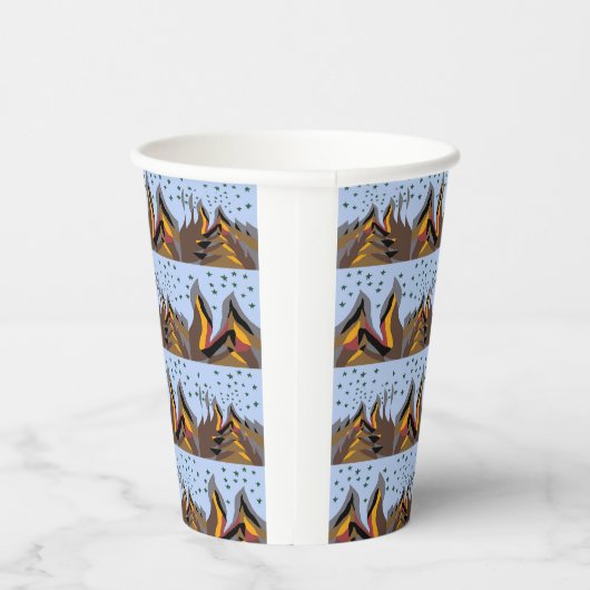 Cool Mountains Papieren Bekers (Rechts)