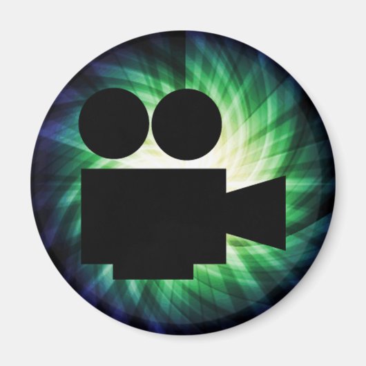 Cool Movie Camera; Video Film Magneet (Voorkant)