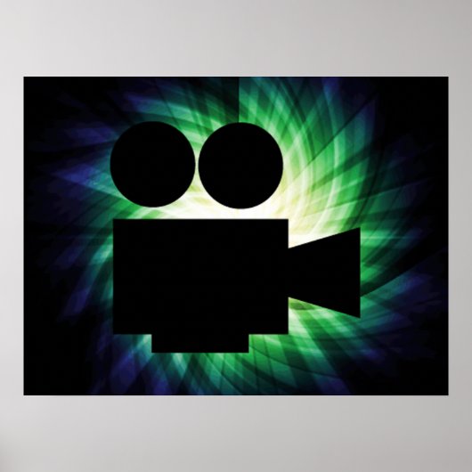 Cool Movie Camera; Video Film Poster (Voorkant)