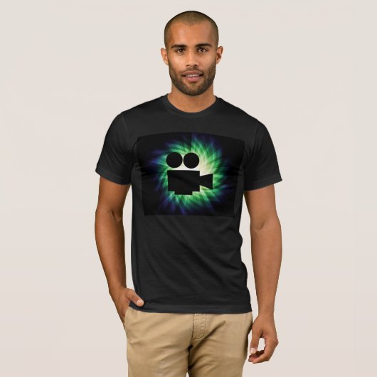 Cool Movie Camera; Video Film T-shirt (Voorkant volledig)