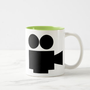 Cool Movie Camera Video film Tweekleurige Koffiemok