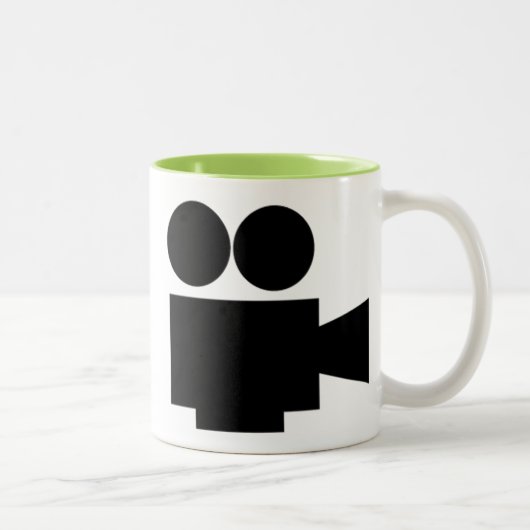 Cool Movie Camera Video film Tweekleurige Koffiemok (Rechts)