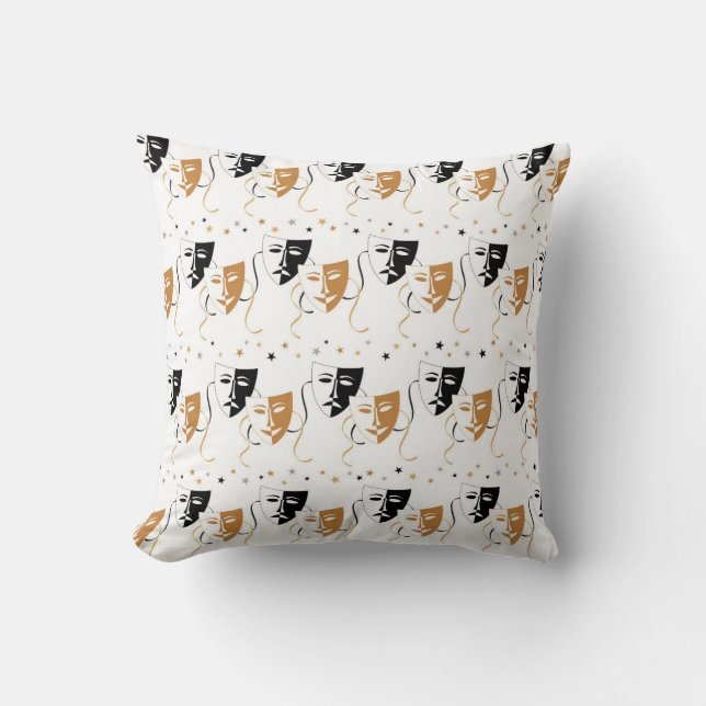 Cool Movie mask-patroon thuisbioscoopkussen Kussen (Voorkant)