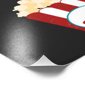 Cool  Movie night Popcorn uitnodiging Foto Afdruk (Hoek)