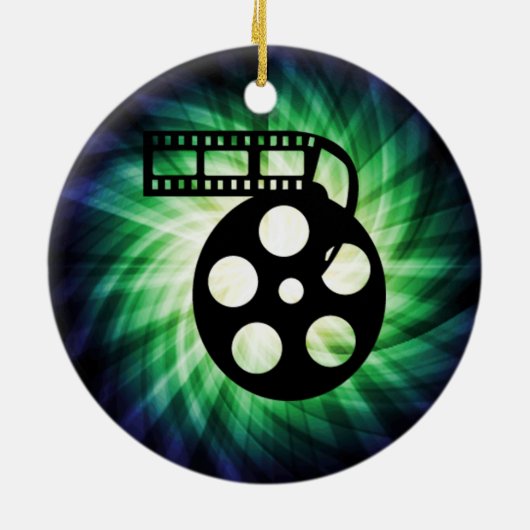 Cool Movie Reel Keramisch Ornament (Achterkant)
