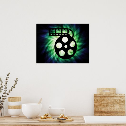 Cool Movie Reel Poster (Keuken)