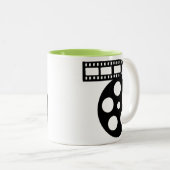 Cool Movie Reel Tweekleurige Koffiemok (Voorkant rechts)