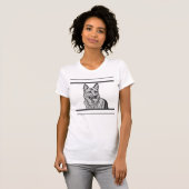 Cool Mozaïek Duitse Herder Vrouwen T-shirt (Voorkant volledig)