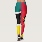 Cool Mozambique Vlag Mode Leggings (Achterkant)