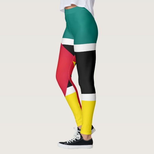 Cool Mozambique Vlag Mode Leggings (Links)