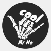 Cool Mr. No Ronde Sticker (Voorkant)