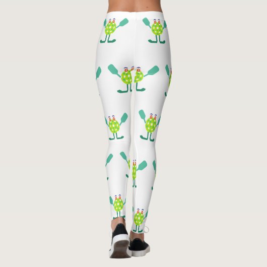 Cool Mr Pickle-ball Pattern Leggings (Achterkant)