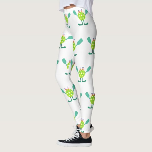 Cool Mr Pickle-ball Pattern Leggings (Links)