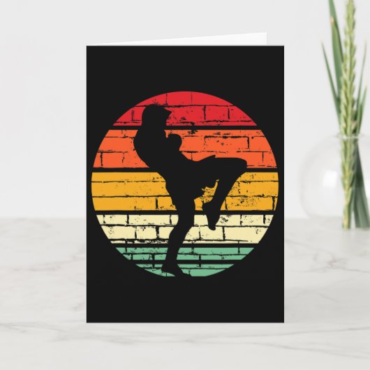 Cool Muay Thai-cadeau martial arts instructeur, Ki Kaart (Voorkant)
