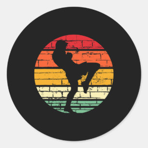 Cool Muay Thai-cadeau martial arts instructeur, ki Ronde Sticker