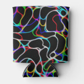 Cool Multi-Color Curvy Lines Blikjeskoeler (Voorkant)