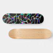 Cool Multi-Color Curvy Lines Persoonlijk Skateboard (Horizontaal)
