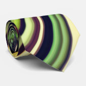 Cool Multi-Color Curvy Lines Stropdas (Opgerold)