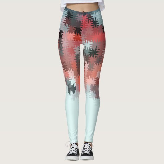 Cool Multi-Color Pattern Leggings (Voorkant)