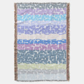 COOL Multicolor Green/Grey/Beige/Roze/Paars/Blauw Deken (Voorkant Verticaal)