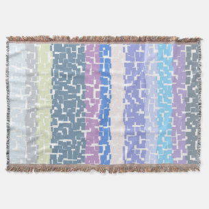COOL Multicolor Green/Grey/Beige/Roze/Paars/Blauw Deken