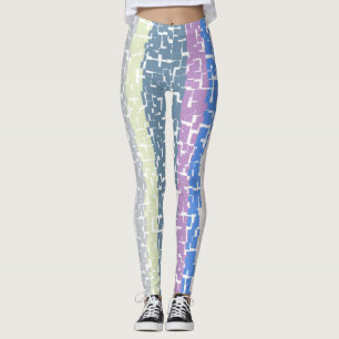 COOL Multicolor Limoen/grijs/beige/roze/Paars/blau Leggings