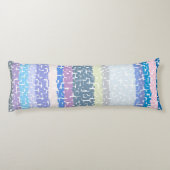 COOL Multicolor Limoen/grijs/beige/roze/Paars/blau Lichaamskussen (Achterkant)