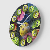 Cool Multicolor Pickleball Clock Grote Klok (Hoek)