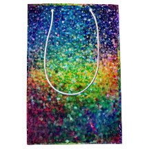 Cool Multicolor Retro Glitter & Sparkles Patroon 2