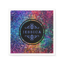 Cool Multicolor Retro Glitter & Sparkles Patroon 3