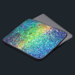 Cool Multicolor Retro Glitter & Sparkles Patroon Laptop Sleeve<br><div class="desc">Coll multicolor retro glitter en sparkles patroon.</div>