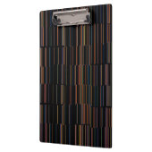 Cool Multicolor Striped Patroon Klembord (Links)