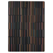 Cool Multicolor Striped Patroon Klembord (Achterkant)