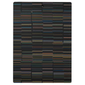 Cool Multicolor Striped Patroon Klembord (Achterkant)