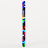 COOL Multicolor Vierkant Streeppatroon Case-Mate iPhone Case (Achterkant/rechts)