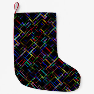 COOL Multicolored Striped Patroon Kleine Kerstsok