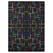 COOL Multicolored Striped Patroon Klembord (Achterkant)