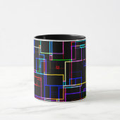 COOL Multicolored Striped Patroon Mok (Midden)