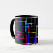 COOL Multicolored Striped Patroon Mok (Voorkant links)