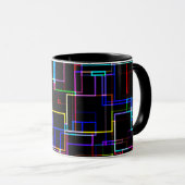 COOL Multicolored Striped Patroon Mok (Voorkant rechts)
